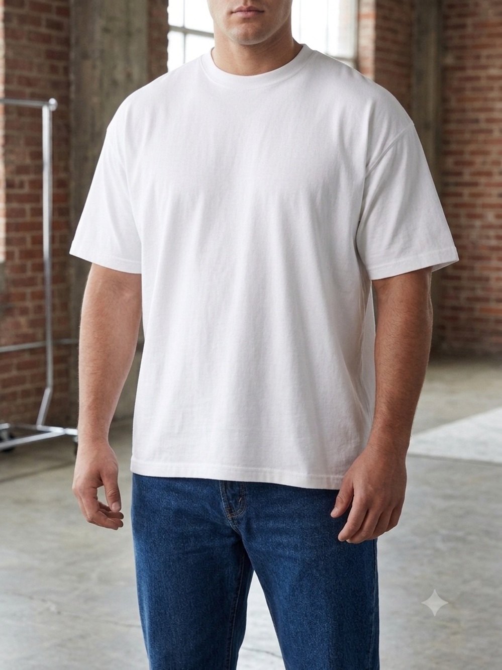 New! Set of 4 Shirts! Soft Link Classic Men's White Crew Neck T-Shirt XL (46-48)